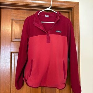 Columbia Burgundy Fleece Jacket